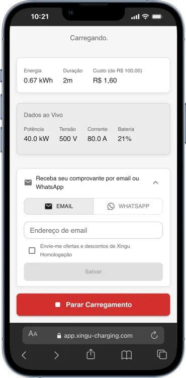 Xingu Driver Charging